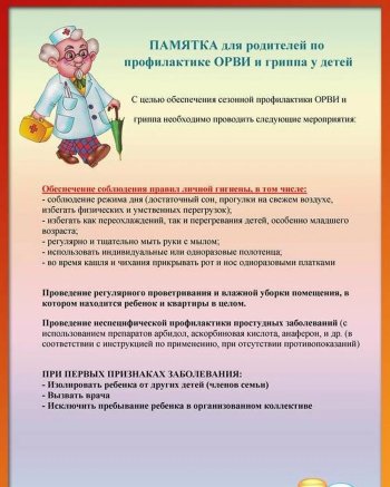 Профилактика гриппа и ОРВИ